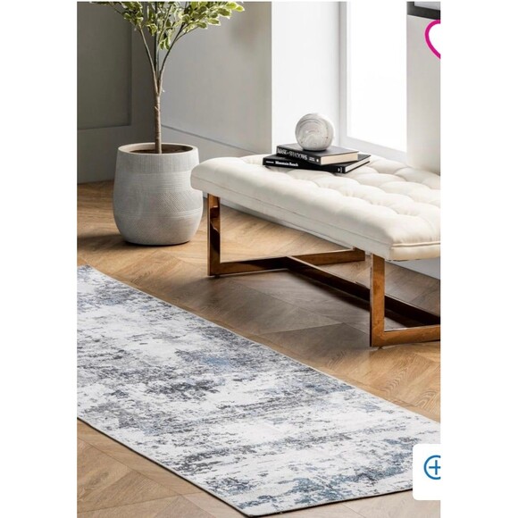 Runner Rug  by nuLOOM Dali Abstract Machine Washable 2'6" x 8’ NEW (B4) - Picture 6 of 7